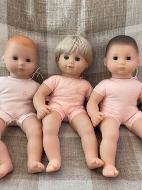 American Girl Soft-Body Bitty Baby Doll Lot - Set of 3
